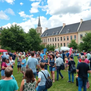 People participating in community events in Aiken, SC