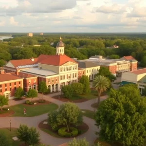 A beautiful landscape of Aiken County showcasing its rich history and community parks.