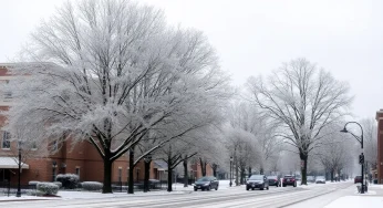 Columbia, SC Prepares for Snowfall as Temperatures Drop