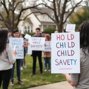 A community vigil focused on child safety and awareness in Aiken County