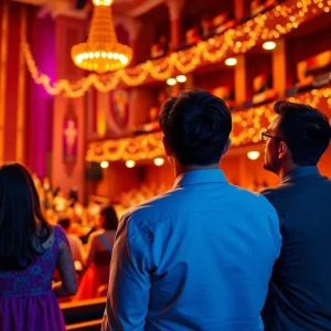 Couples enjoying a romantic evening at the Aiken Symphony concert.